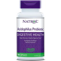 미국유산균 Natrol Acidophilus 프로바이오틱 100mg 캡슐 100개