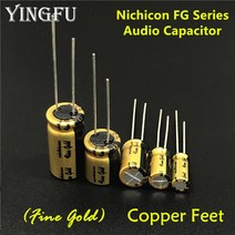 5 개/몫 NICHICON FG 시리즈 (파인 골드) 6.3V ~ 100V/0.1uF ~ 미크로포맷 오디오 장비 용 HIFI 커패시터 사용 가능
