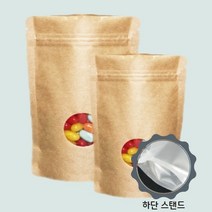 종이(크라프트) 창문형 지퍼스탠드봉투 [100매], 20*30(5)
