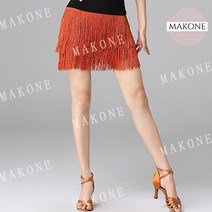 [수술댄스치마] Makone 상표등록 별빛댄스 라틴 라인 사교 수술 치마 스커트 댄스복 QWISKW6354