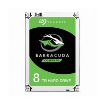 Seagate BarraCuda 내장 하드 드라이브 8TB SATA 6Gb / s 256MB 캐시 3.5 인치 (ST8000DM004) : 컴퓨터 및 액세서리, 단일옵션, 1