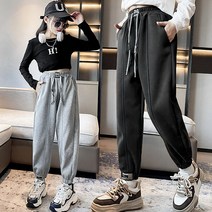 베비포 여아용 기모 일자핏 트레이닝 바지 PL7