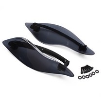 할리데이비슨커스텀 할리용품 할리데이비슨부품 투어링 cvo 일렉트라 스트리트 트라이 글라이드 2014-2020 용 오토바이 조정 가능한 페어링 사이드 윙 에어 디플렉터, 연기