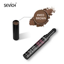 세비치 헤어 섀도우 파우더 3 색 2g 방수 라인 펜 루트 커버 업 스틱 트리밍 헤어라인 엣지 컨트롤 메이, 02 Med brown