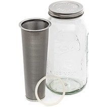 콜드브루메이커 카운티 라인 주방 메이슨 병 및 더치커피메이커 더치커피기구 콜드브루제조기, 2qt(64fl oz)