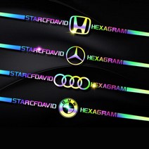 오토크루 차량용 로고 홀로그램 스티커, 기아