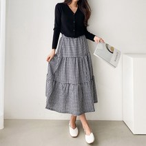 MAY 고방 3단 메이 롱 스커트 (2color)