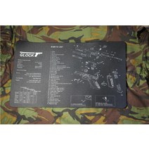 GLOCK17 P226 M1911 베레타 스미스웨슨 분해도 마우스 패드 밀덕 밀리터리덕후 43x28cm, 3mm, 430x280 미리메터, 글록17