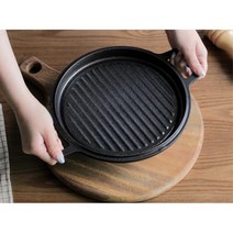 고기불판추천 세척이 편한 솥뚜껑 일체형 고기 불판 삼겹살불판, IH 중 29cm