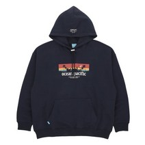 국내 정품 오션퍼시픽 오션 시티 스웨트 후드티 네이비