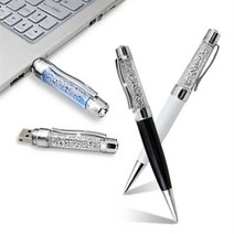 아트박스/이츠 USB 샤인스톤(SHINE STONE) 볼펜형 USB메모리 64GB, 블랙(Black)