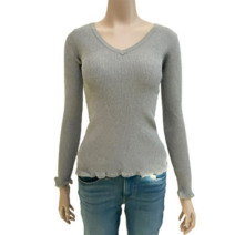 게스 여성 슬림 브이넥 긴팔 니트 Yl3S1603