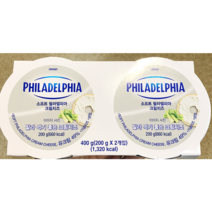 필라델피아 크림치즈플레인 200g x 2입