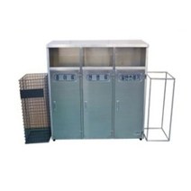 3분류 100리터 스텐 실외용 100리터 공원 분리수거함, 단품