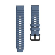 후크 앤 룩 나일론 시계 밴드 26mm Garmin Fenix 6X Pro 솔라/5X Plus / 3 HR/Enduro/하강 MK1 Mk2 Mk2i 시계 밴드 스트랩, Cyan blue