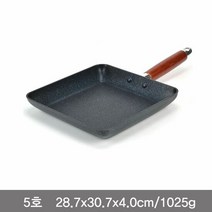 나무손잡이 정사각계란말이팬 사각후라이팬 5호, 단품