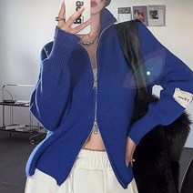 대박난박양 하이넥 집업 가디건