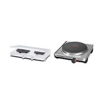 롬멜스바흐 독일산 이중 쿠킹 플레이트 인덕션 직경 145mm/180mm 캐스트 히팅 플레이트 2구, 3000 Watt, With cover_Bundle with single
