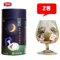 2통 잠을자도피곤 잠안올때 유기농 상추차100% 꿀잠 수면유도성분 락투신 흑하랑굿드림상추티, 1.8g 15티 2통