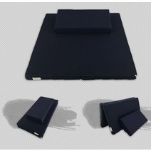 접이식 절방석 가방 좌불 명상 예배 패드 부처님 스님, 네이비블루_80cm X 80cm