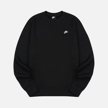 나이키 클럽 스우시 맨투맨 블랙