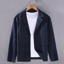 가을 남성 리넨 재킷 싱글 삼베 남장 헐렁헐렁 남자캐주얼정장