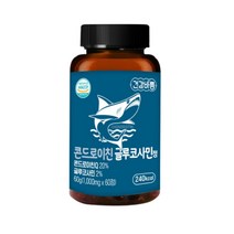 콘드로이친 글루코사민 효능 무릎 연골 관절 보스웰리아 아르기닌 백수오 베타글루칸 영양제 (2개월), 1박스, 1000mgX60정