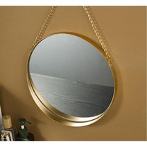 감성인테리어 골드 금색 원형 벽걸이거울 벽면거울 화장대거울 카페거울 예쁜거울