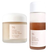 (1+1)Dr.Ceuracle 닥터슈라클 건성피부세트Vegan Kombucha 비건 콤부차 Tea Gel Cream 75g+ Tea Essence 150ml티 젤 크림+ 티 에센스