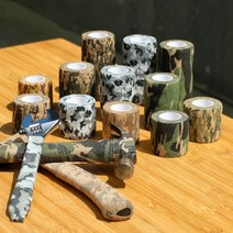 위장 카모 테이프 밀리터리 DIY 테이프 점착식 탄력밴드 랩핑, ACU 카모 (약 10cm x 4.5M)