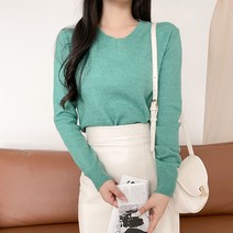 드레스날다 단정한스푼 비비드 베이직 브이넥 니트(knit717)
