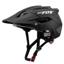 제설기 제설장비 스키장BAT FOX-사이클링 헬멧 남성용 MTB 산악 자전거 안전모 무광택 블랙 색상