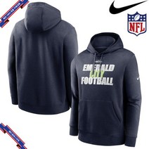 [미국정품] 384801 나이키 NFL팀 후드 맨투맨 집업 Seattle Seahawks Nike Fan Gear Local Club Pullover Hoodie - College