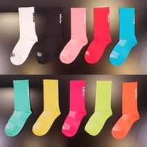 OLC 자전거 사이클링 양말 초경량 사이클링삭스, 형광핑크