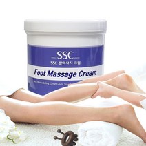 SSC 발 마사지 크림 1000ml (통)-풋 케어 피부관리실 로션 각질제거제 에스테틱 보습 경락, 1개
