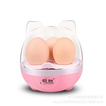 계란삶는기계 반숙 6구 달걀찜기 3 개의 계란 용량 전기 조리기 ZK30 보일러 증기선 다기능 옥수수 우유 가열 아침 식사 기계, [01] light pink