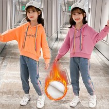 노블아이 겨울신상 주니어 의류 아동복 여아 상하복 후드파스텔데님상하복