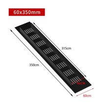 60mm 너비 구멍 뚫린 시트 알루미늄 합금 공기 배출 캐비닛 옷장 환기 그릴 커버, 0260x350mm