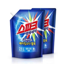 스파크 액체 세탁세제 2.1L, 2개