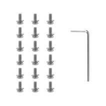나인봇 맥스 G30 전기 스쿠터 스테인레스 스틸 메탈 나사 수리 부품용 하단 배터리 커버 18 개, 01 18pcs