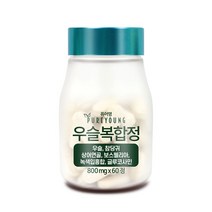 퓨어영 우슬 복합물정 800mg 60정 1개월 보스웰리아 녹색입홍합 함유, 1통