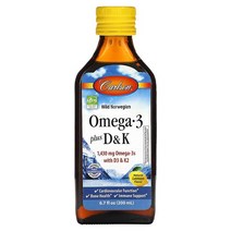 Carlson 오메가3 D&K 피쉬오일 노르웨이산 액상 레몬맛 200ml, 10. 오렌지맛 500ml, 1개