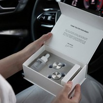 DU_새차 선물 오퍼스 명품 차량용 방향제 송풍구 더블 (+ 쇼핑백 증정), 메탈실버+FOR YOU:블랙체리