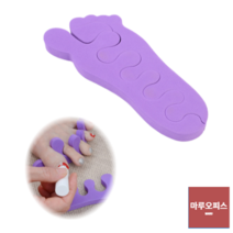 발가락분리대 편한 네일관리 손발가락 고정스펀지2p 발가락토우, 발모양형