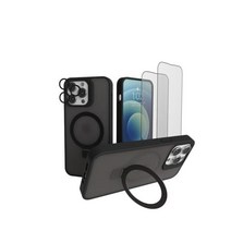 Vaucas-CI 보카스-CI 아이폰용 케이스 자석 스탠드 포함 MagSafe 호환 투명 반투명 매트 슬림 방진 보호 폰 6.1인치 군사 낙하