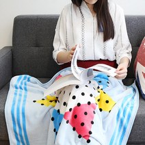 극세사 무릎 담요 학생 돌답례품 고급 저가항공 자동차 연예인