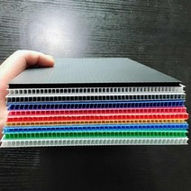 단프라시트 정전기방지 플라베니아 밀도높은 pvc 플라스틱 골판지, G. 블랙 5mm 1m x 1m 5 개