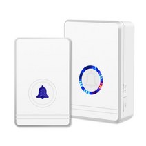 야외 무선 초인종 1300ft/396m 보안 경보 환영 차임 키트 48 차임 97 dB IP66 방수 초인종, a, 나는 플러그