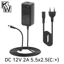 강원전자 12V 2A SMPS 아답터 (5.5x2.5mm/C:+) KW-A1220B(SK06T-1200200W2)