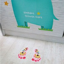 [RA㏓] 조인컴퍼니 야광발바닥스티커 시리즈3 4종 택1 다용도인테리어 다용도 팬시 거실 놀이방꾸미기 아기방꾸미기 아이 ▷_§Ea, §§_짝꿍기린F-166